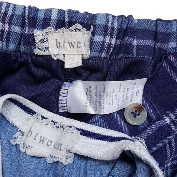 Btween Baby Tee Heart Shirt Skirt Skort Girls 6 Plaid 2 pc Set Academia School - Picture 6 of 7